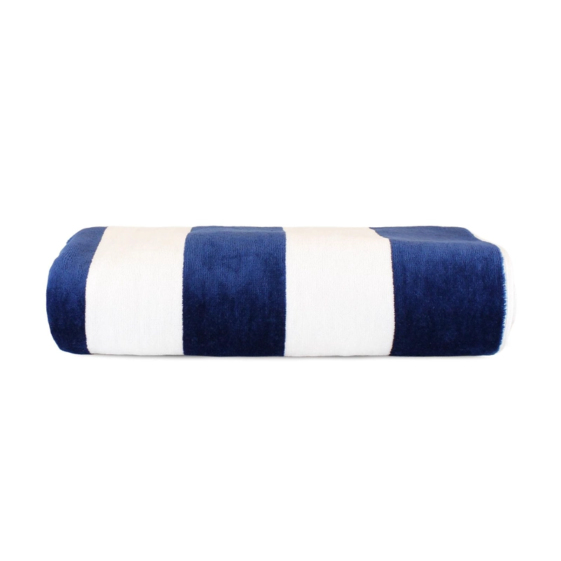 2 TOALLAS DE PLAYA NAUTICA HOME 100% ALGODON 163X81CM CABANA AZUL MARINO - 4