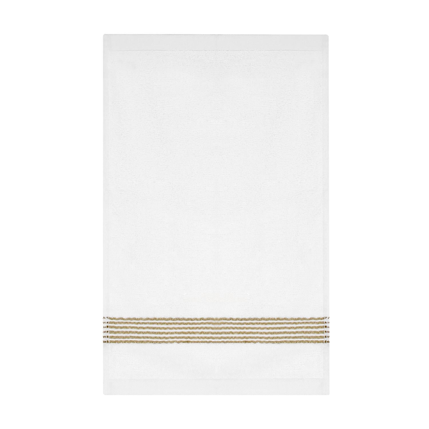 TOALLA PARA MANOS MAV NAUTICA 100% ALGODON ALTA CALIDAD BLANCA-VERDE - 4
