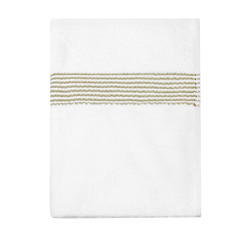 TOALLA PARA MANOS MAV NAUTICA 100% ALGODON ALTA CALIDAD BLANCA-VERDE - 5