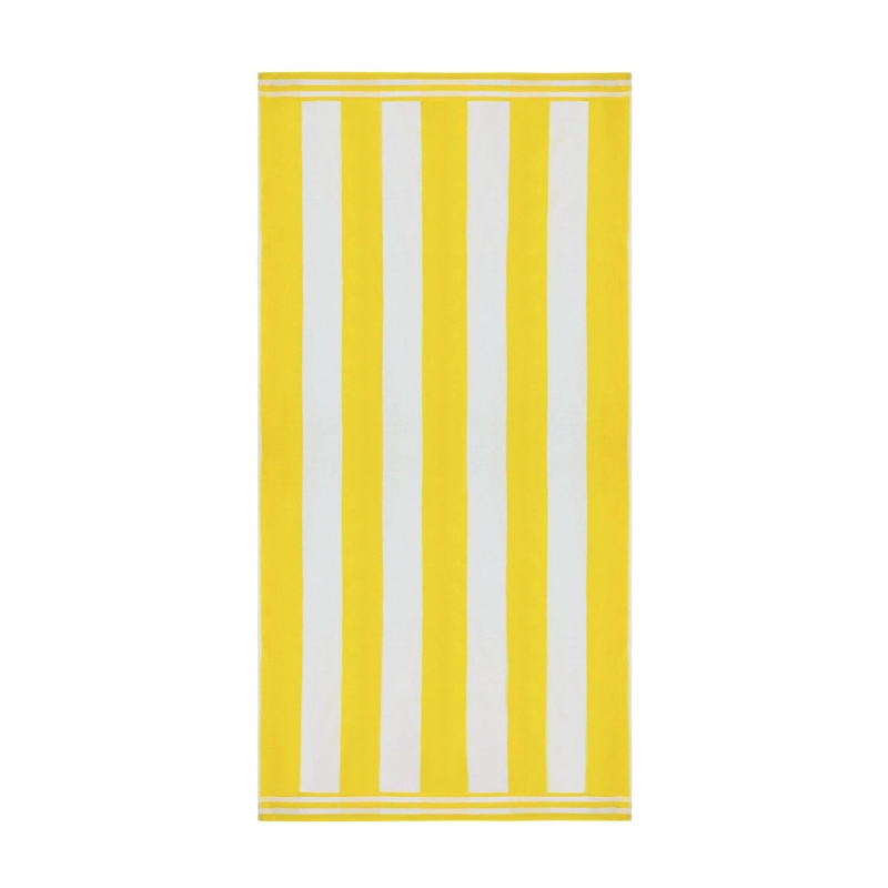 2 TOALLAS DE PLAYA 100% ALGODON 163X81CM CABANA AMARILLA - 3