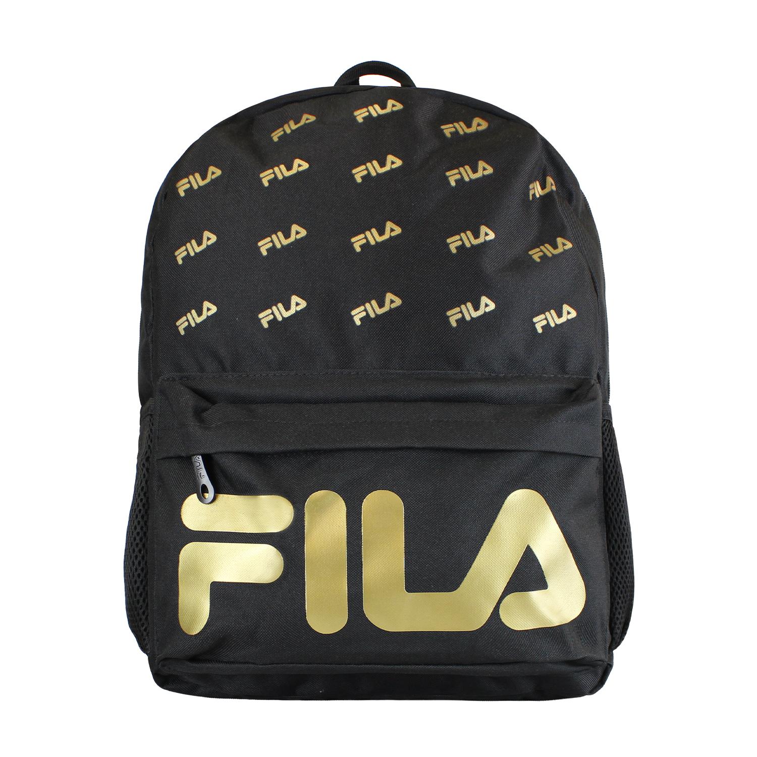 SET FILA MOCHILA 10LTS URBANIX + LONCHERA TE RMICA + ESTUCHE SPARK NEGRO-GOLD - 6
