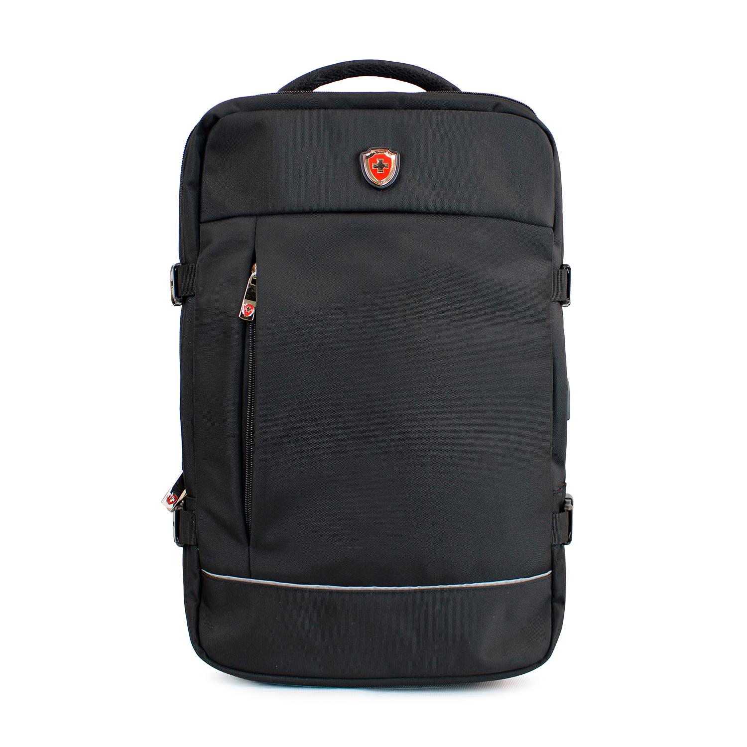 MOCHILA EJECUTIVA DE VIAJE CON PORTANOTEBOOK Y USB CONECTAGO BLACK - 1