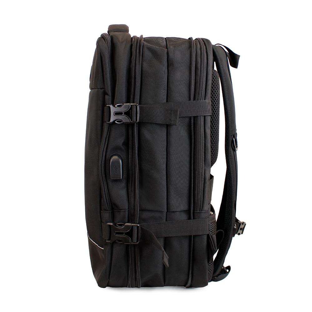 MOCHILA EJECUTIVA DE VIAJE CON PORTANOTEBOOK Y USB CONECTAGO BLACK - 6