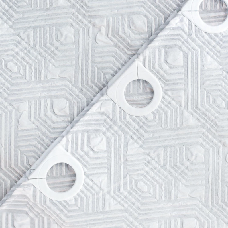 CORTINA DE BAÑO NAUTICA HOME 180X180CM DISEÑO 3D HEXAGONOS - 3