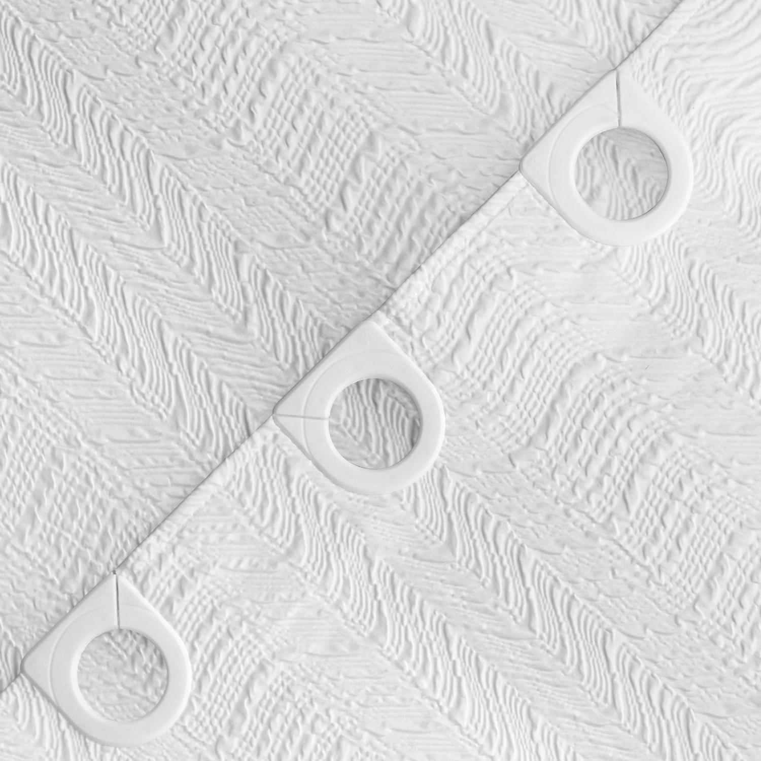 CORTINA DE BAÑO NAUTICA HOME 180X180CM DISEÑO 3D OLAS - 3