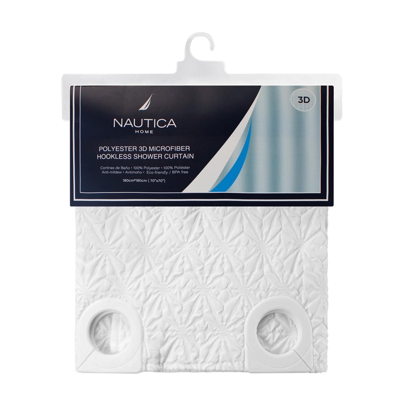 CORTINA DE BAÑO NAUTICA HOME 180X180CM DISEÑO 3D COPOS - 5