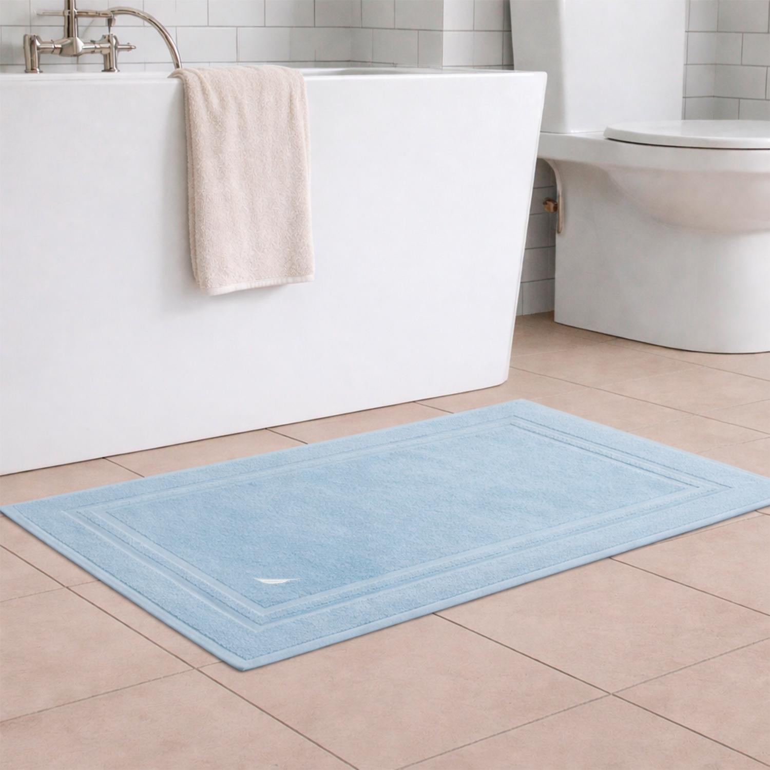 TOALLA DE PISO SAVOY NAUTICA HOME ALGODON PREMIUM  50X80 CM CELESTE - 1