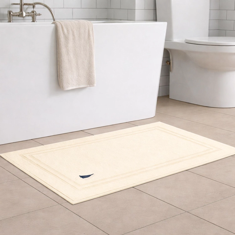 TOALLA DE PISO SAVOY NAUTICA HOME ALGODON PREMIUM  50X80 CM BEIGE - 1