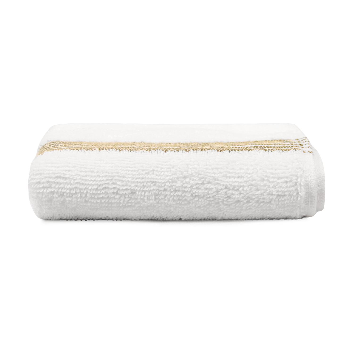 TOALLA DE CARA MAV NAUTICA 100% ALGODON SUAVE 30X50CM BLANCA-VERDE - 3