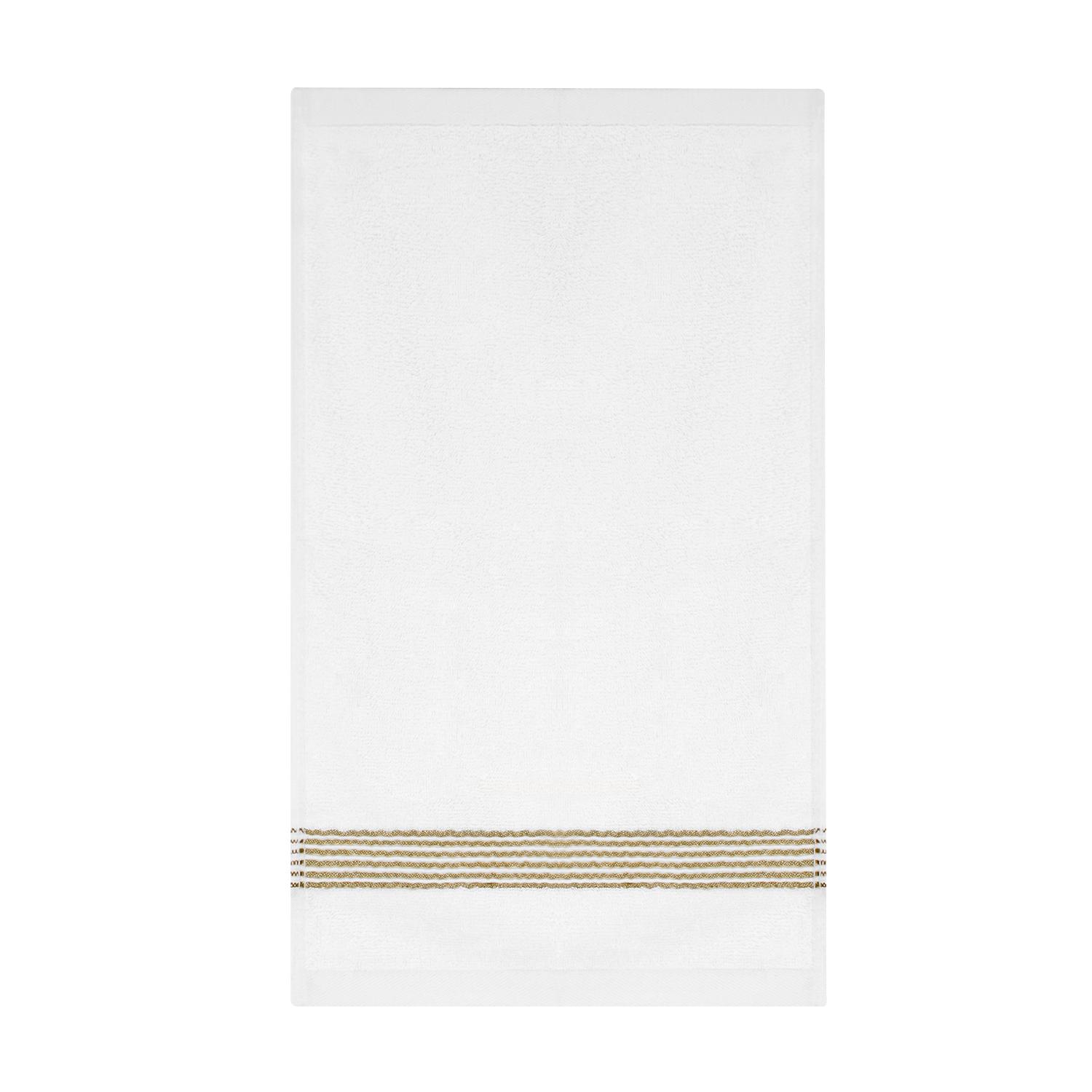TOALLA DE CARA MAV NAUTICA 100% ALGODON SUAVE 30X50CM BLANCA-VERDE - 5