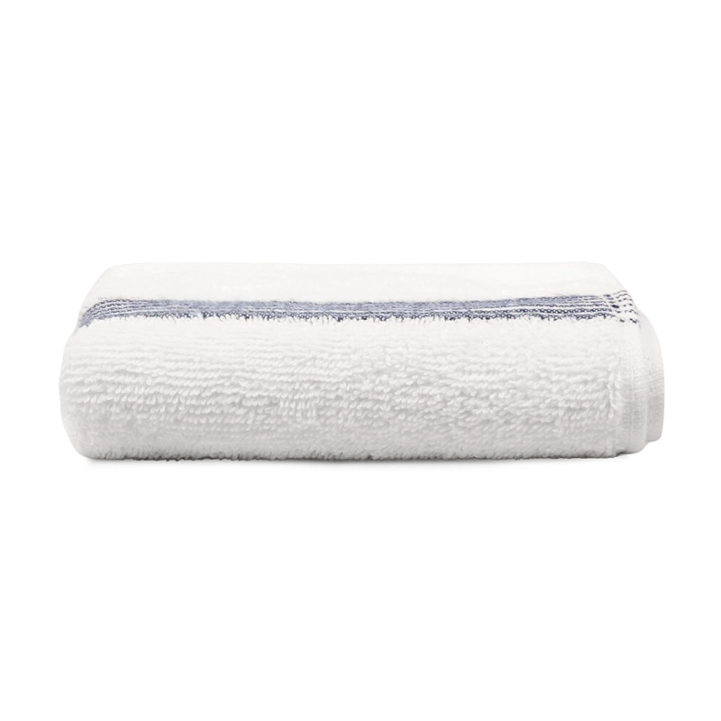 TOALLA DE CARA MAV NAUTICA 100% ALGODON SUAVE 30X50CM BLANCA-AZUL MARINO - 2