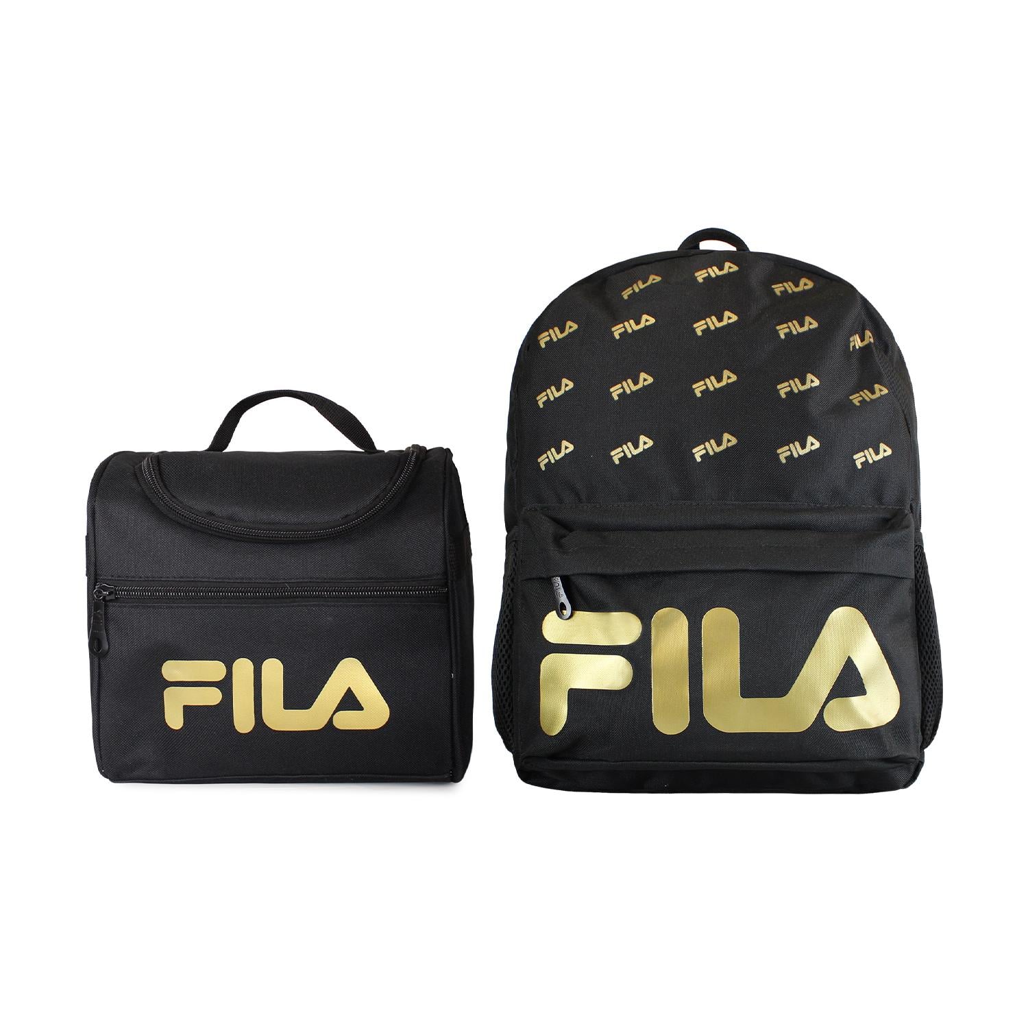 PACK FILA MOCHILA 16LTS URBANIX + LONCHERA TE RMICA BONET NEGRO-GOLD - 1
