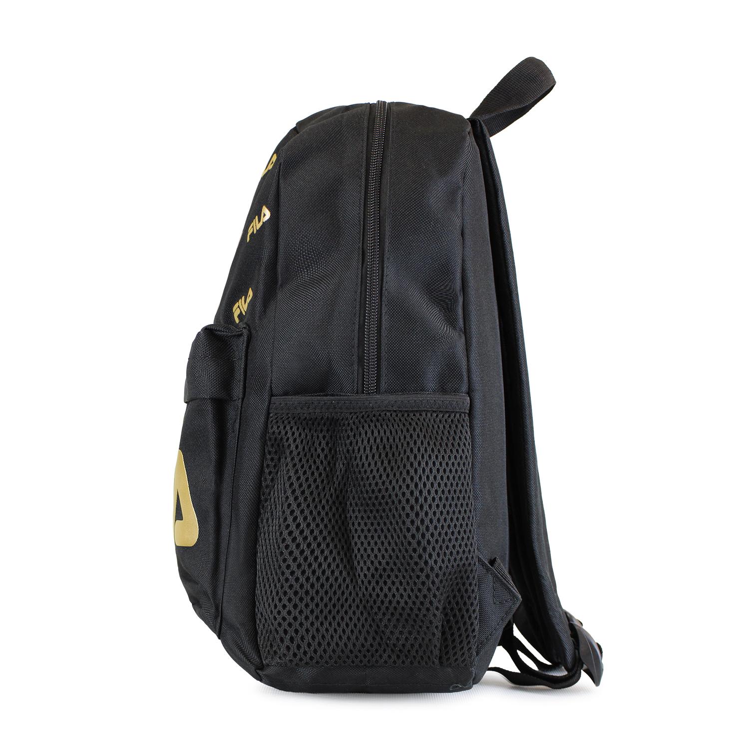 PACK FILA MOCHILA 10LTS URBANIX + ESTUCHE NECESER SPARK NEGRO-GOLD - 6