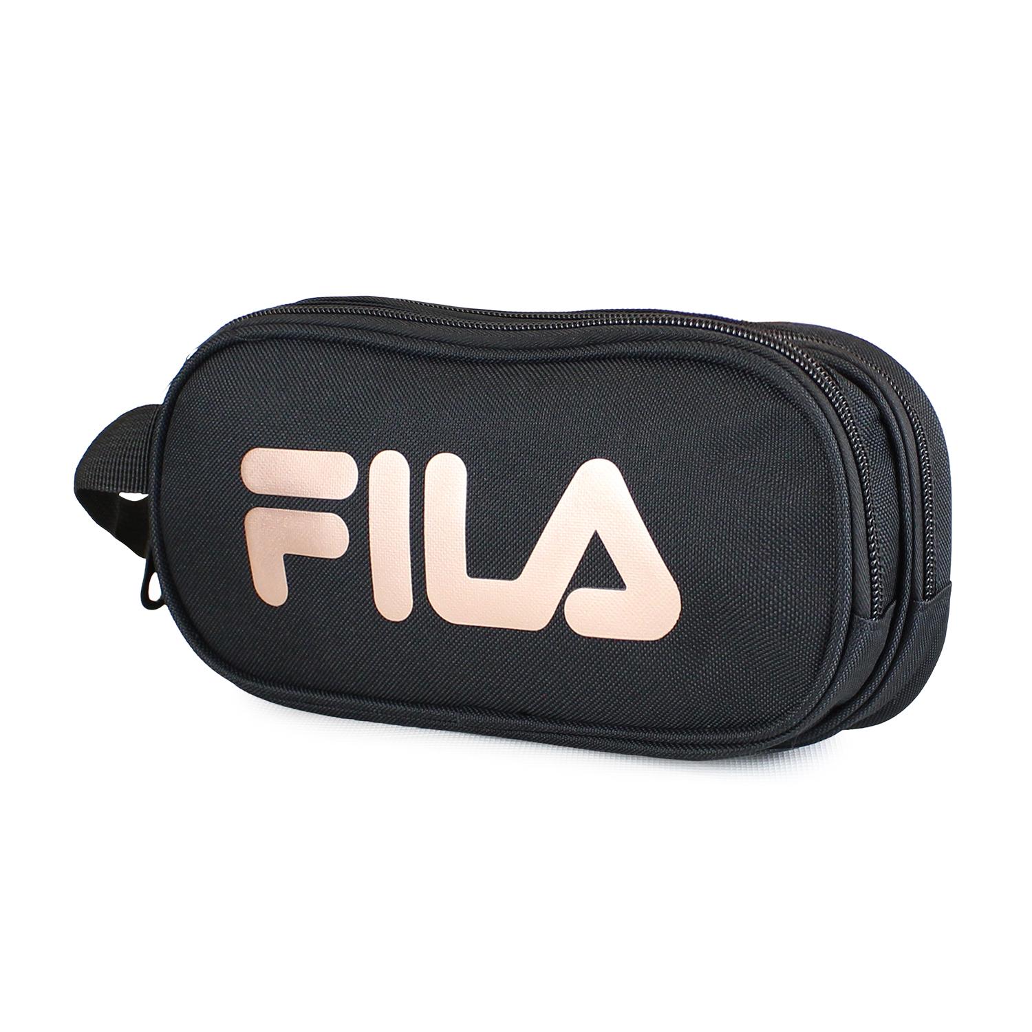 PACK FILA MOCHILA 10LTS URBANIX + ESTUCHE NECESER SPARK NEGRO-ROSE GOLD - 2