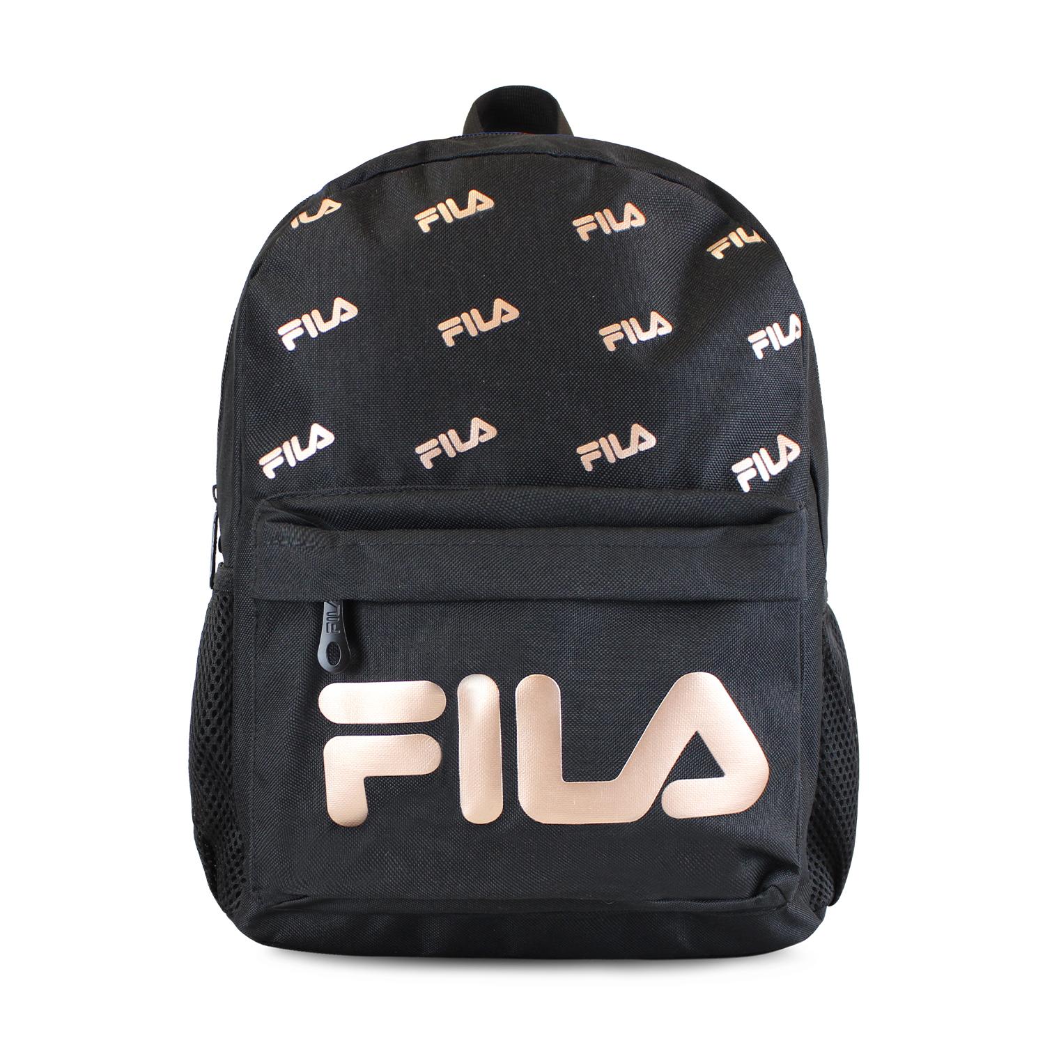 PACK FILA MOCHILA 10LTS URBANIX + ESTUCHE NECESER SPARK NEGRO-ROSE GOLD - 5