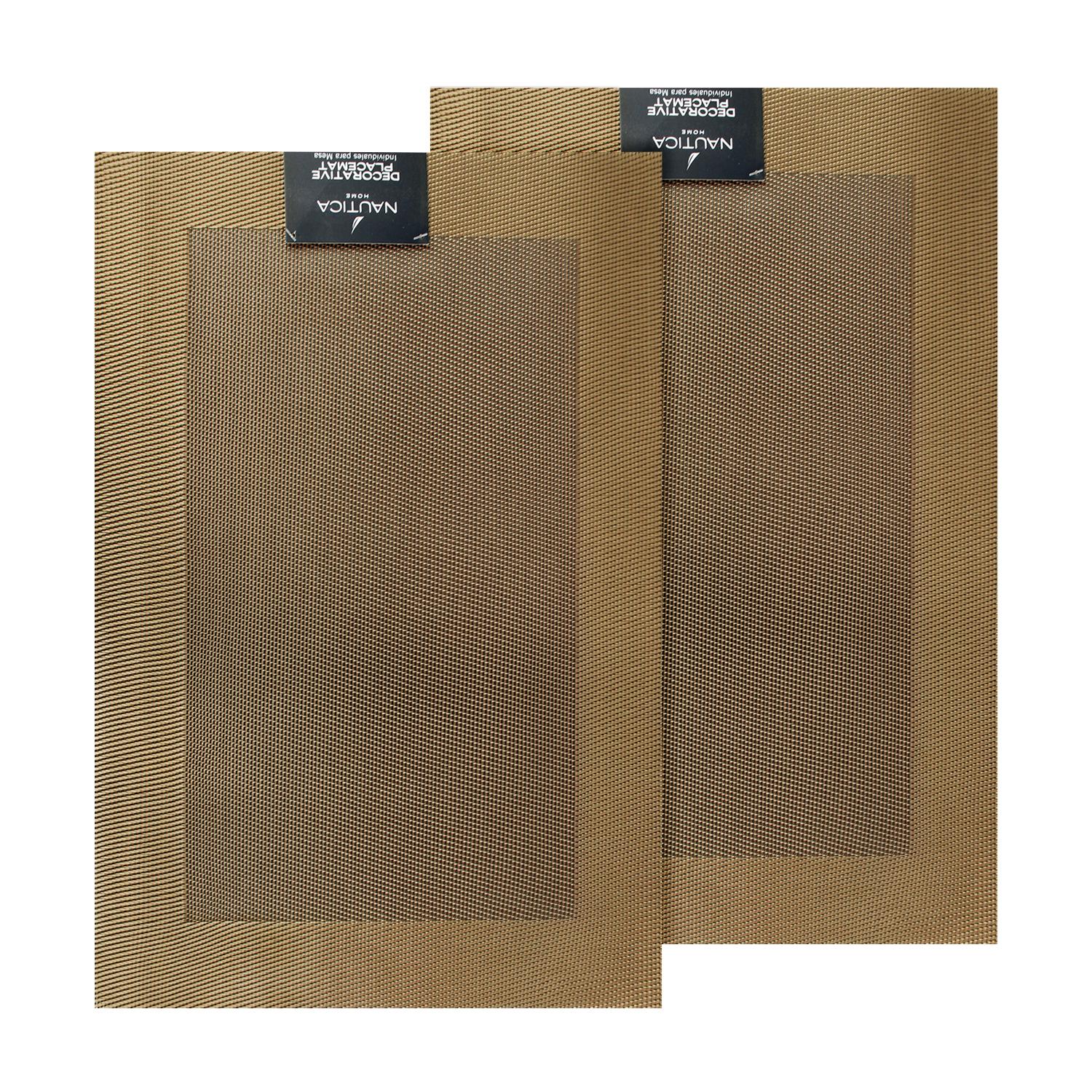 PACK 2 INDIVIDUALES DE MESA NAUTICA HOME 45X30CM DORADO - 4