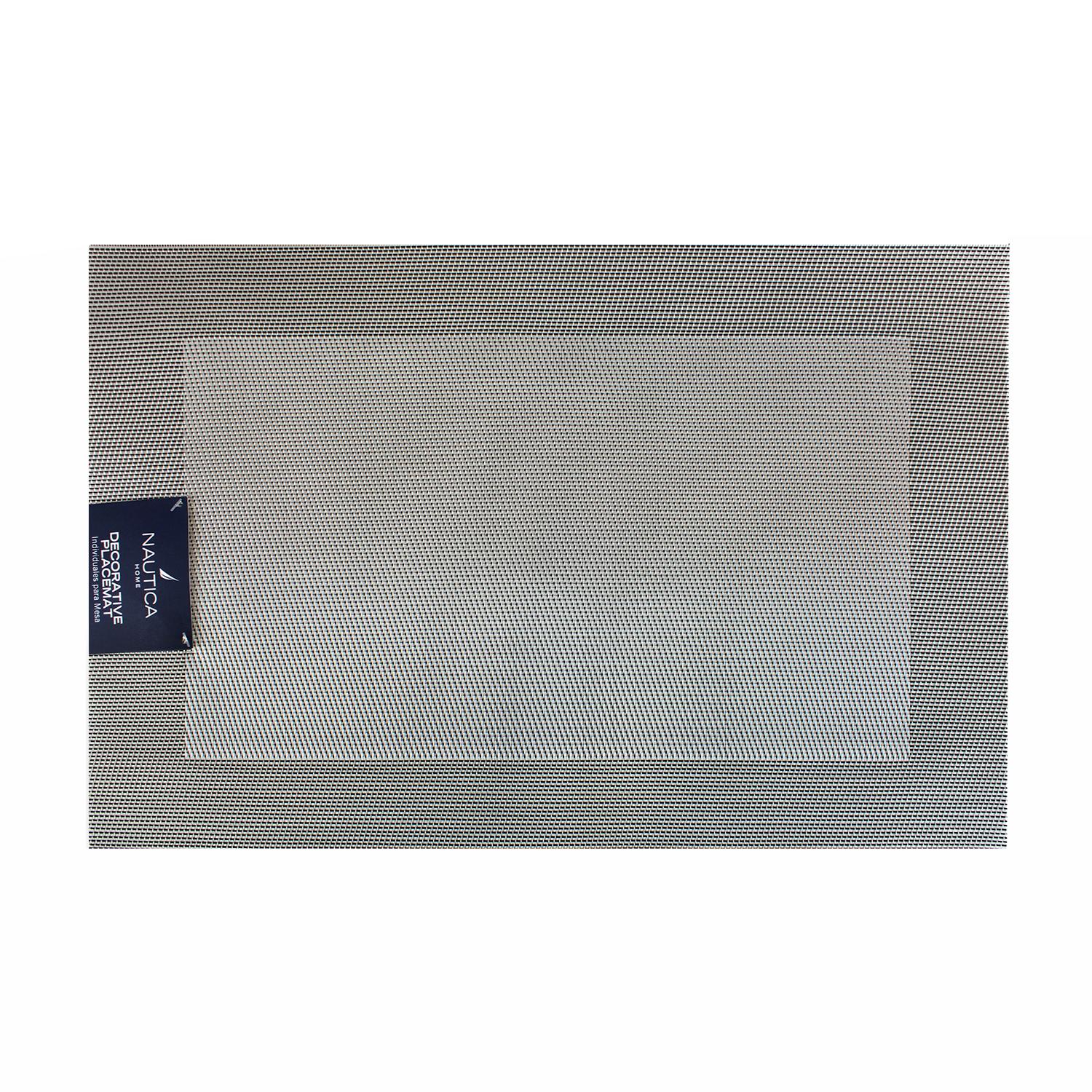 PACK 4 INDIVIDUALES DE MESA NAUTICA HOME 45X30CM PLATEADO - 2