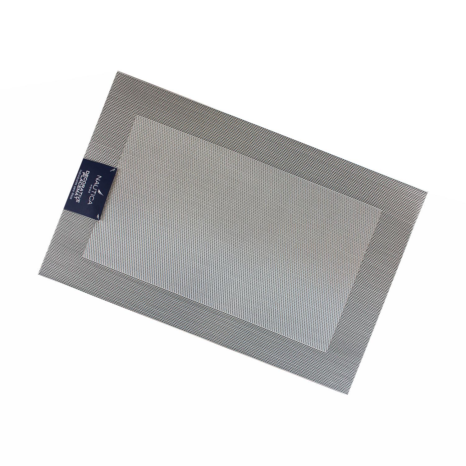 PACK 4 INDIVIDUALES DE MESA NAUTICA HOME 45X30CM PLATEADO - 3
