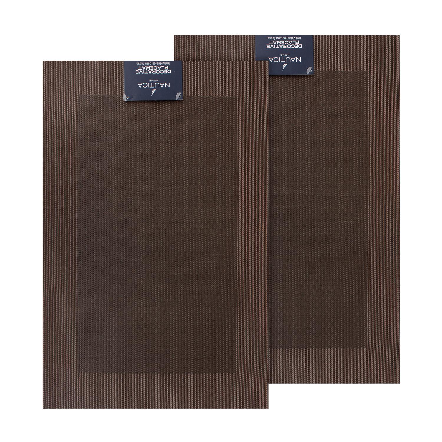 PACK 2 INDIVIDUALES DE MESA NAUTICA HOME 45X30CM CAFE - 4