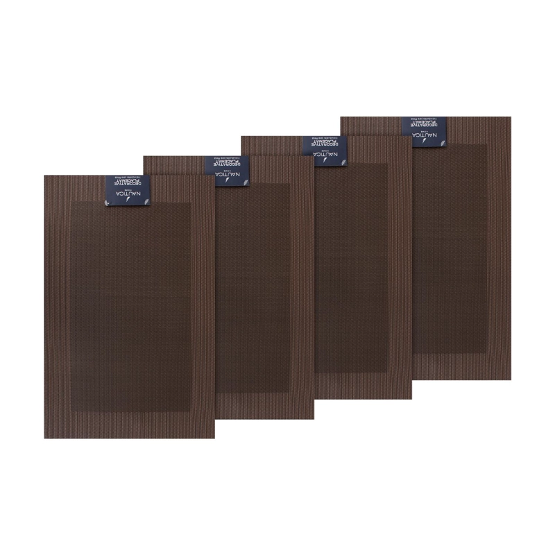 PACK 4 INDIVIDUALES DE MESA NAUTICA HOME 45X30CM CAFE - 4