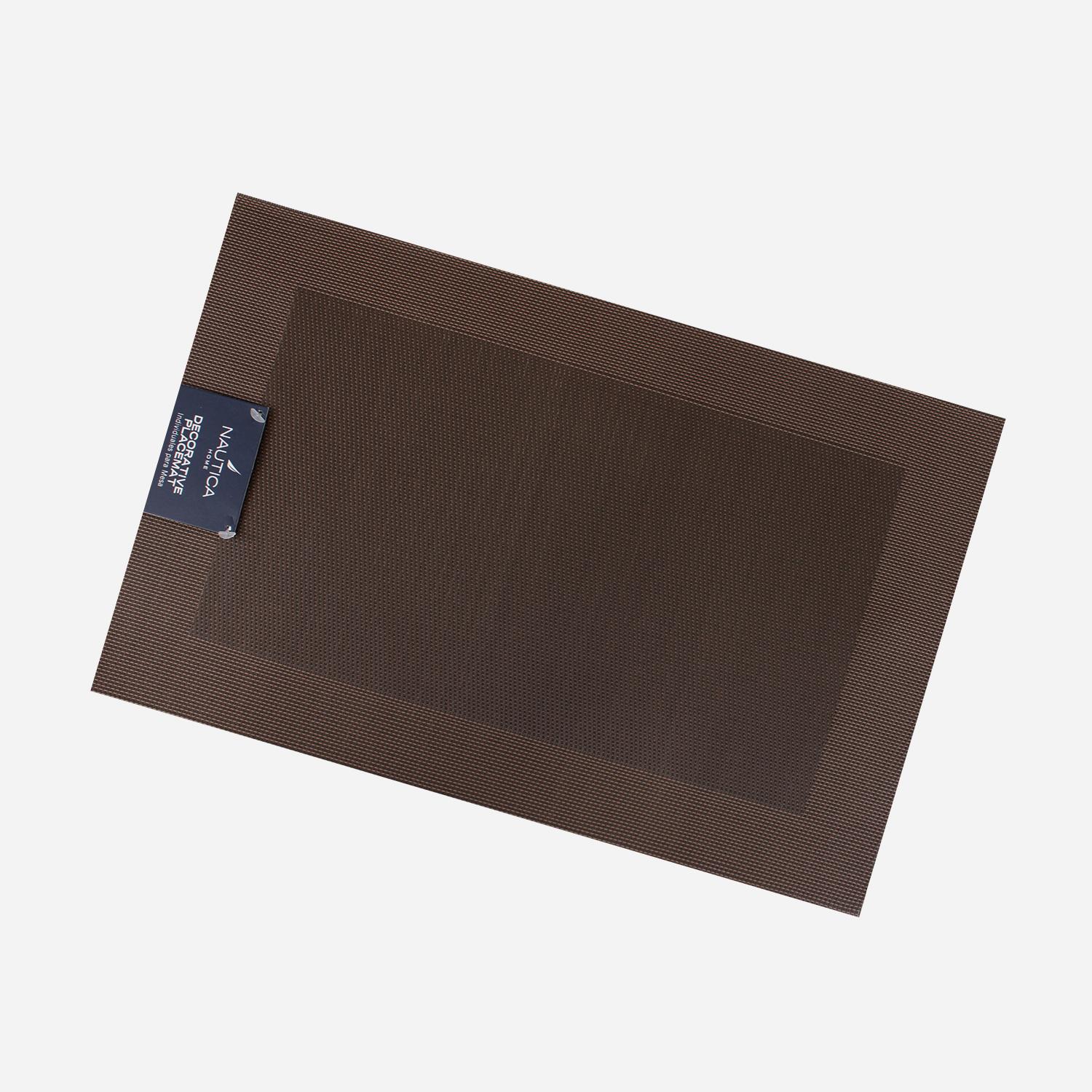 PACK 6 INDIVIDUALES DE MESA NAUTICA HOME 45X30CM CAFE - 3