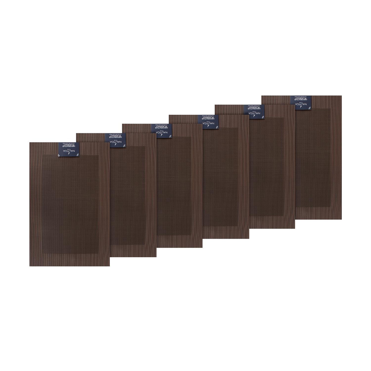 PACK 6 INDIVIDUALES DE MESA NAUTICA HOME 45X30CM CAFE - 4