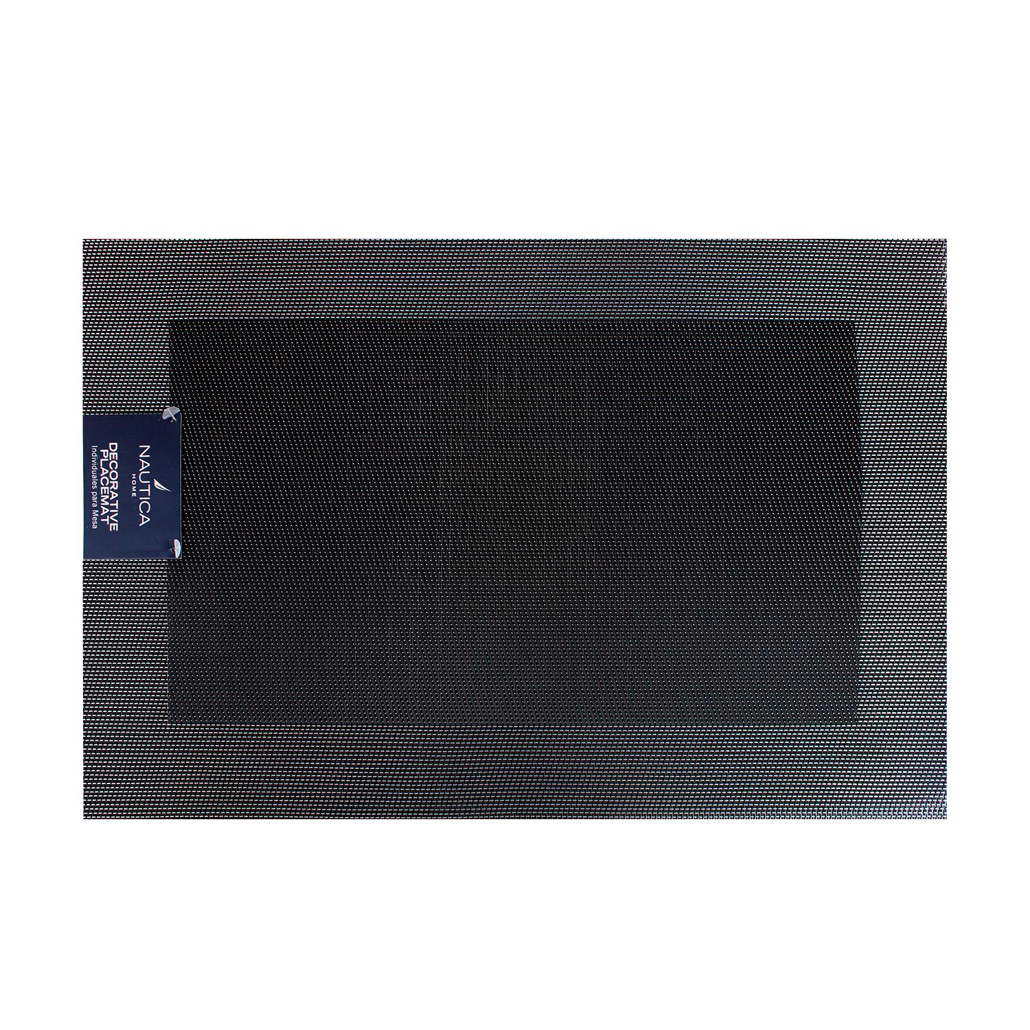 PACK 4 INDIVIDUALES DE MESA NAUTICA HOME 45X30CM NEGRO - 2