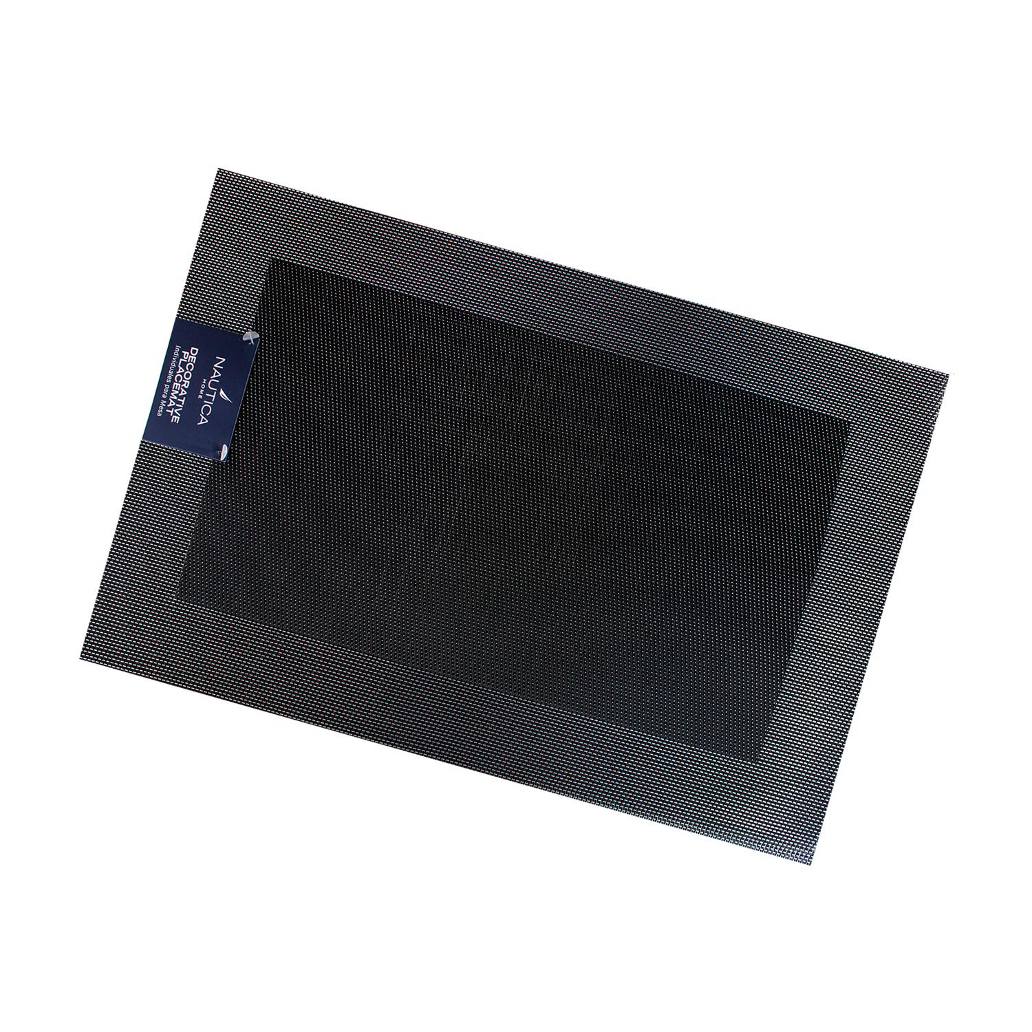 PACK 4 INDIVIDUALES DE MESA NAUTICA HOME 45X30CM NEGRO - 3