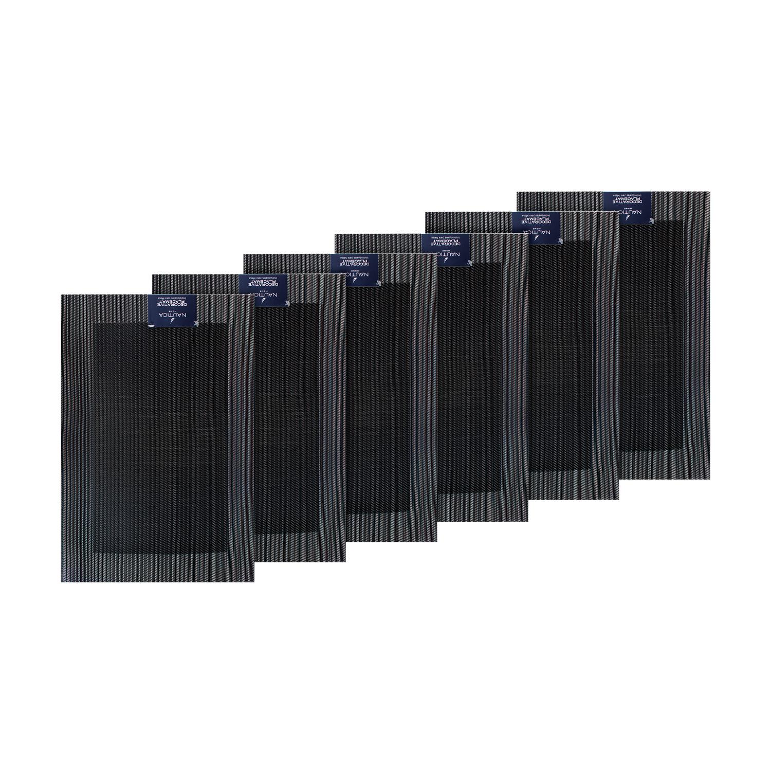 PACK 6 INDIVIDUALES DE MESA NAUTICA HOME 45X30CM NEGRO - 4