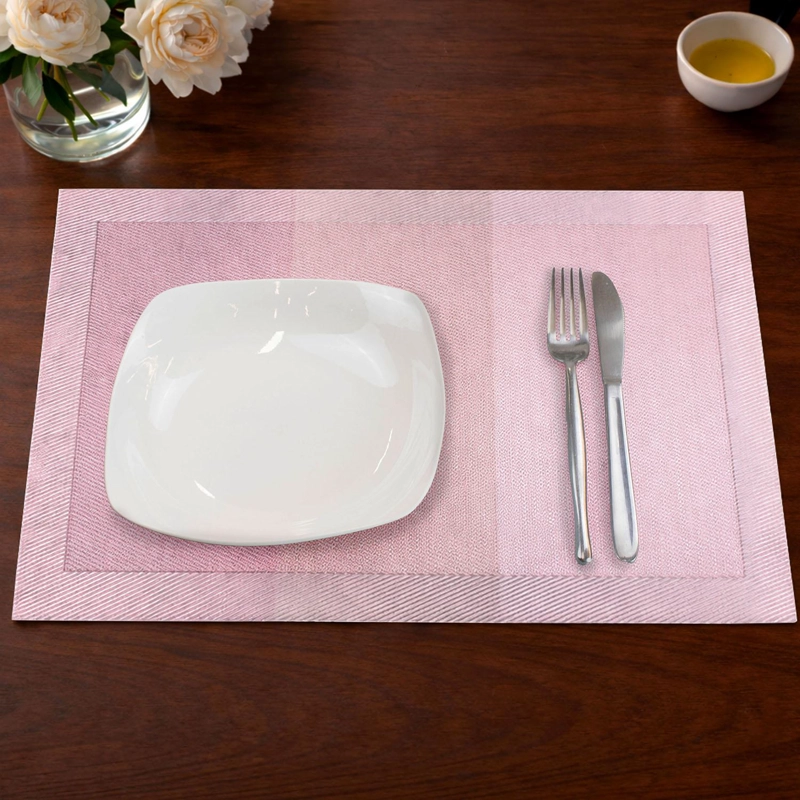 PACK 4 INDIVIDUALES DE MESA NAUTICA HOME 45X30CM DEGRADE ROSA - 1