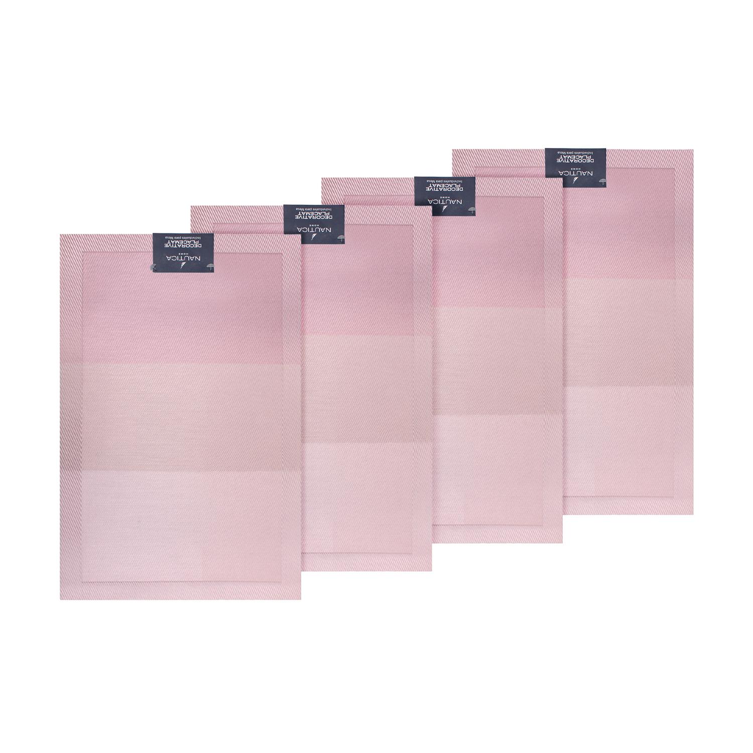 PACK 4 INDIVIDUALES DE MESA NAUTICA HOME 45X30CM DEGRADE ROSA - 4