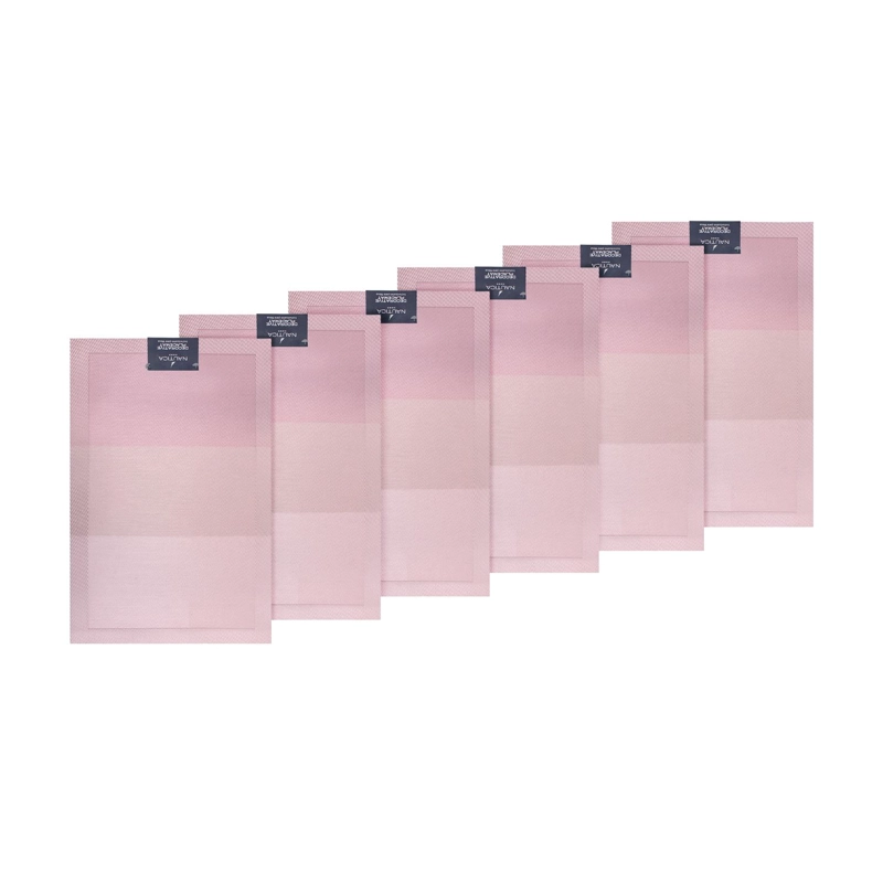 PACK 6 INDIVIDUALES DE MESA NAUTICA HOME 45X30CM DEGRADE ROSA - 4