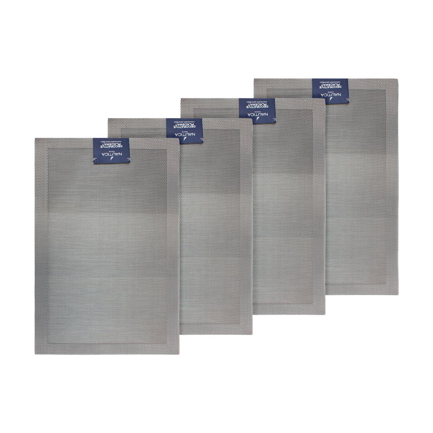 PACK 4 INDIVIDUALES DE MESA NAUTICA HOME 45X30CM DEGRADE GRIS - 4
