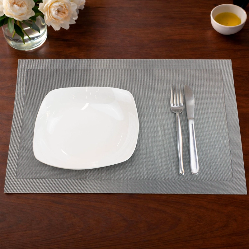 PACK 6 INDIVIDUALES DE MESA NAUTICA HOME 45X30CM DEGRADE GRIS - 1