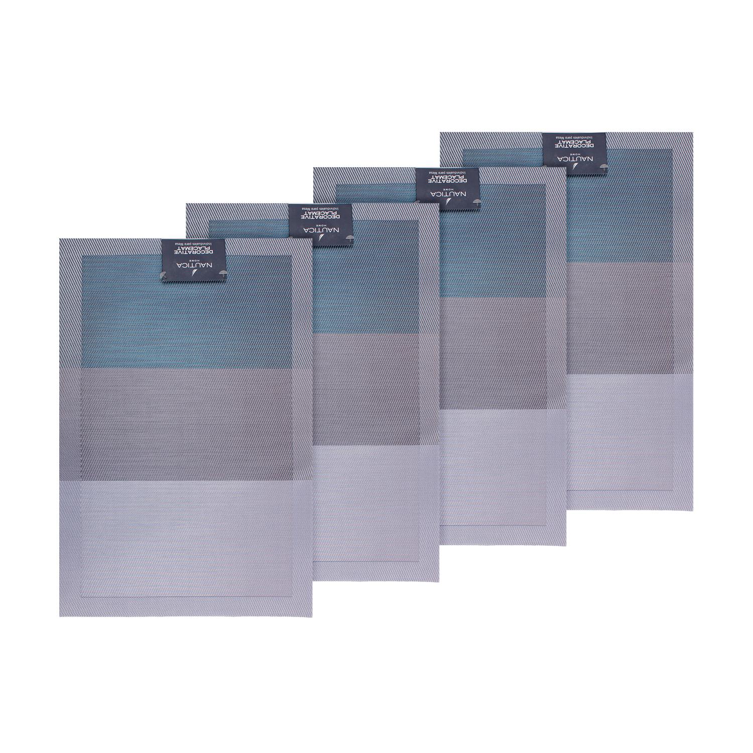 PACK 4 INDIVIDUALES DE MESA NAUTICA HOME 45X30CM DEGRADE AZUL - 4