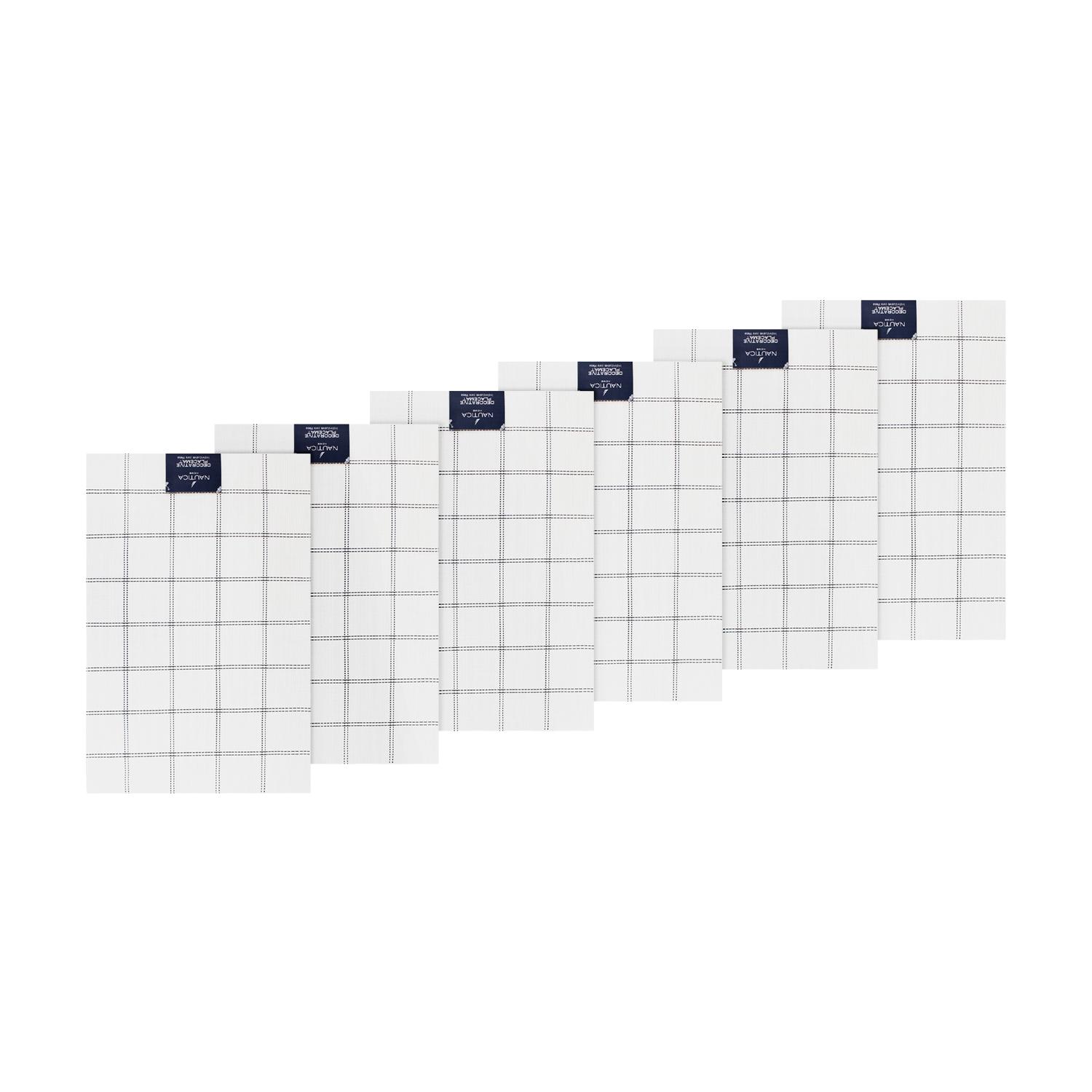PACK 6 INDIVIDUALES DE MESA NAUTICA HOME 45X30CM BLANCO A CUADROS - 4