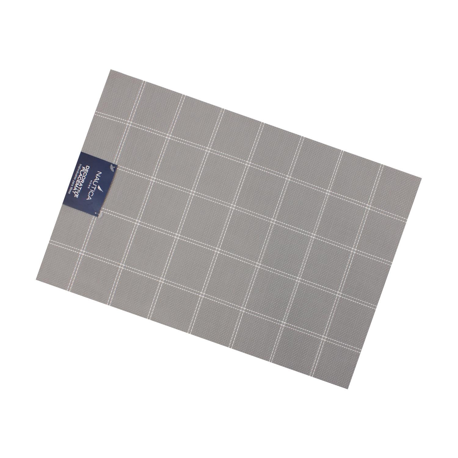 INDIVIDUAL DE MESA NAUTICA HOME 45X30CM GRIS A CUADROS - 3