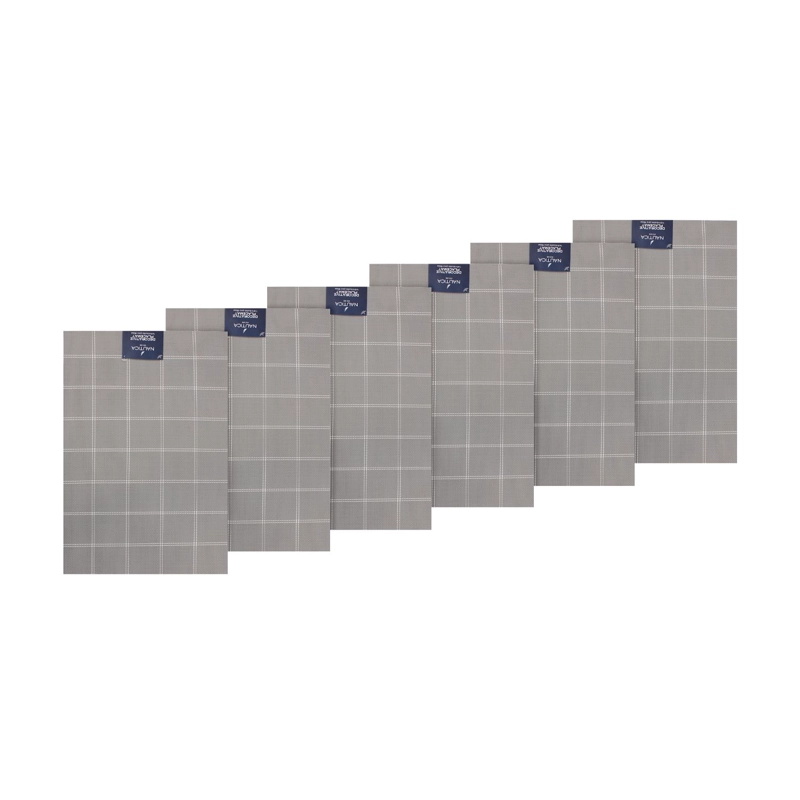 PACK 6 INDIVIDUALES DE MESA NAUTICA HOME 45X30CM GRIS A CUADROS - 4