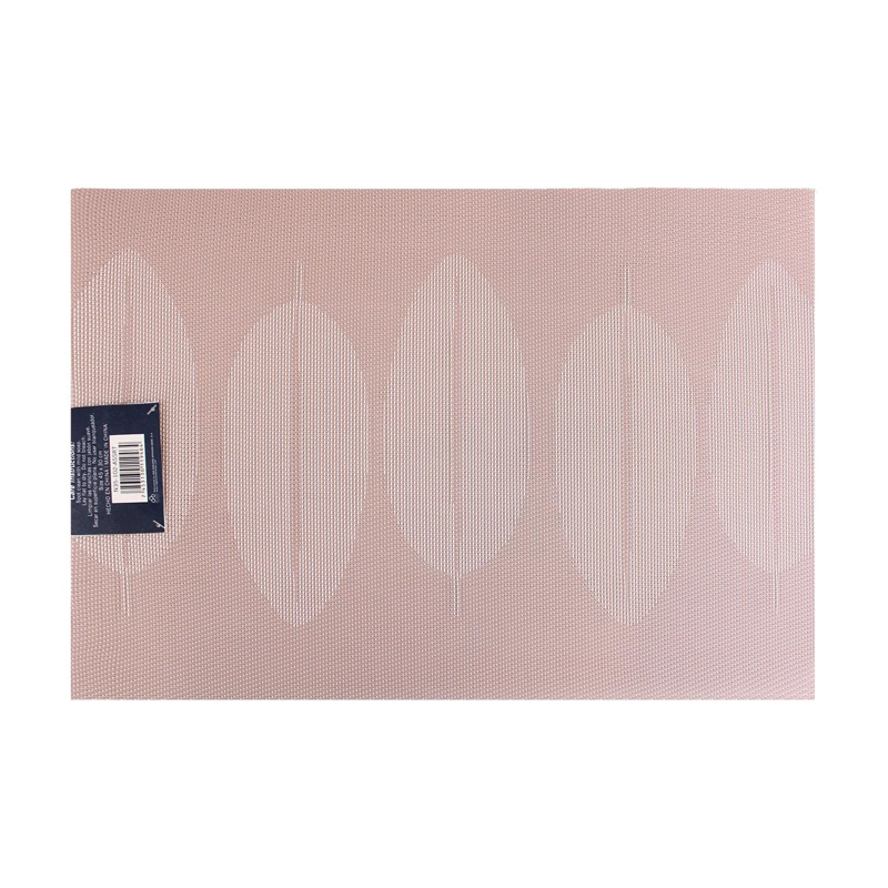 INDIVIDUAL DE MESA NAUTICA HOME 45X30CM REVERSIBLE HOJAS ROSA - 3