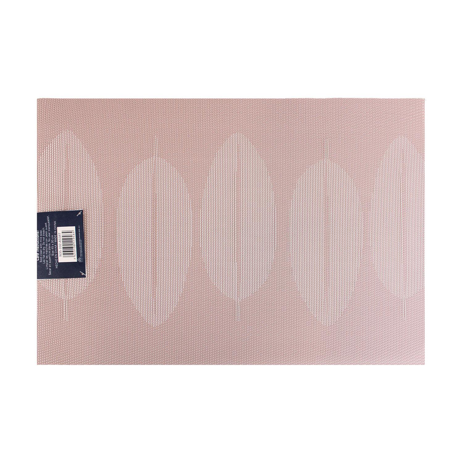 PACK 2 INDIVIDUALES NAUTICA HOME 45X30CM REVERSIBLE HOJAS ROSA - 3