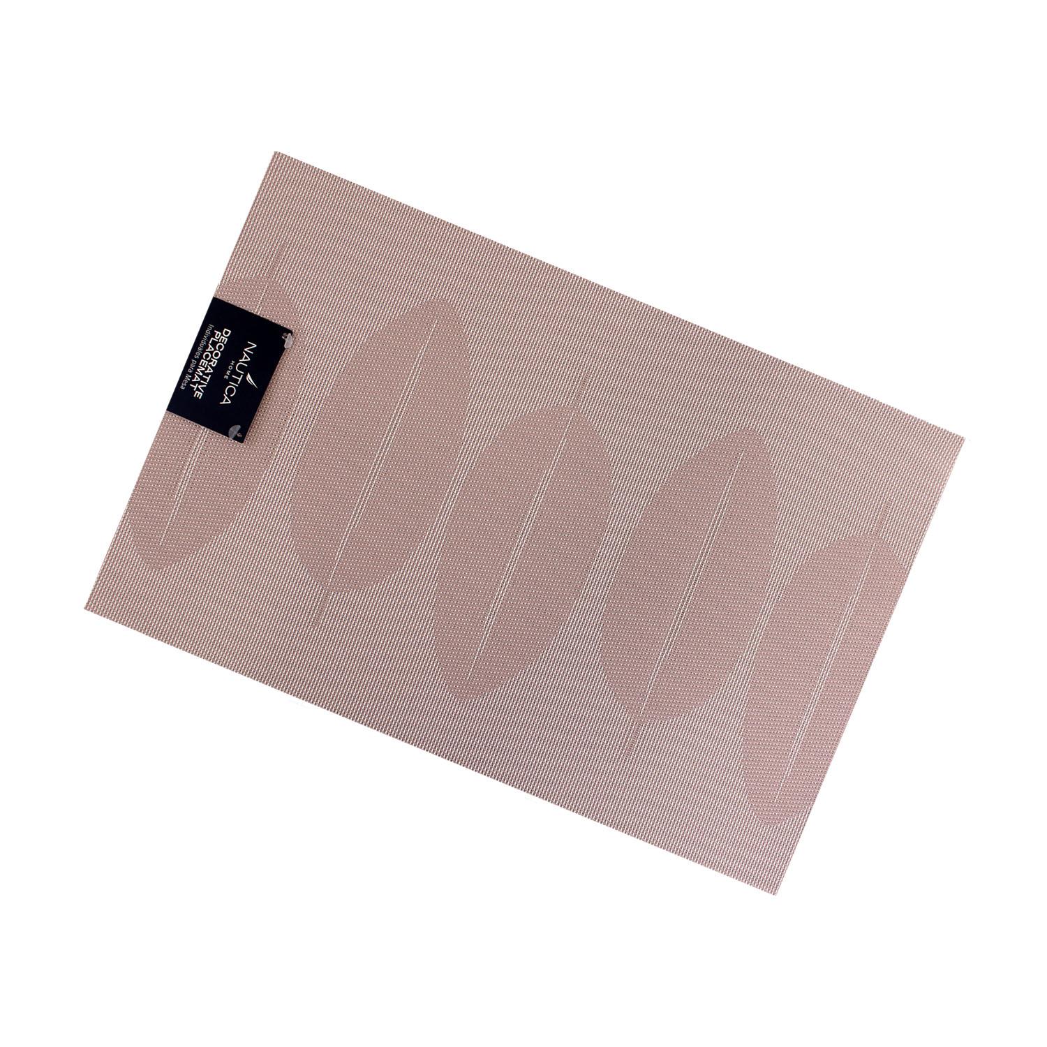 PACK 2 INDIVIDUALES NAUTICA HOME 45X30CM REVERSIBLE HOJAS ROSA - 4