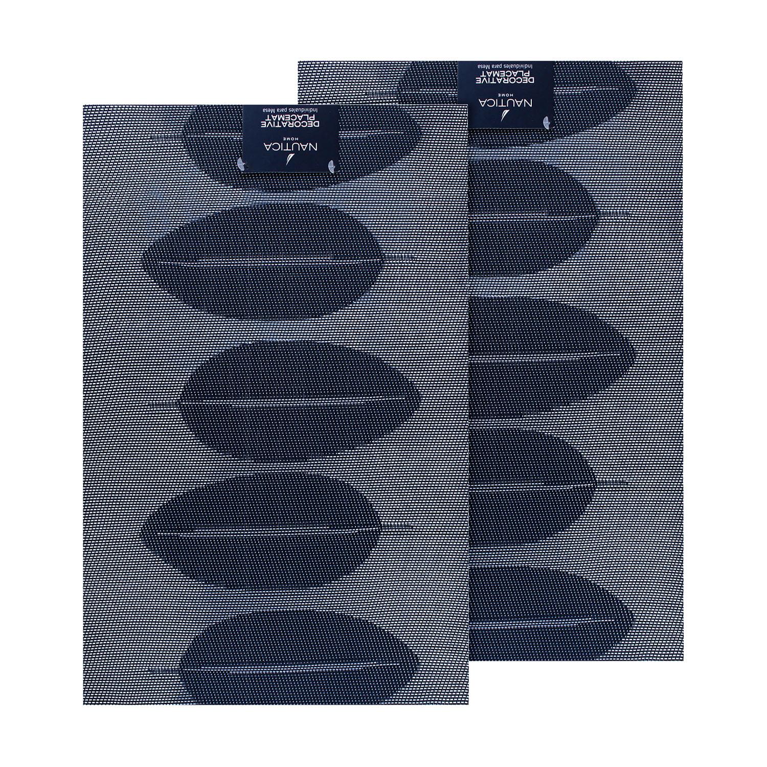 PACK 2 INDIVIDUALES NAUTICA HOME 45X30CM REVERSIBLE HOJAS AZUL - 5