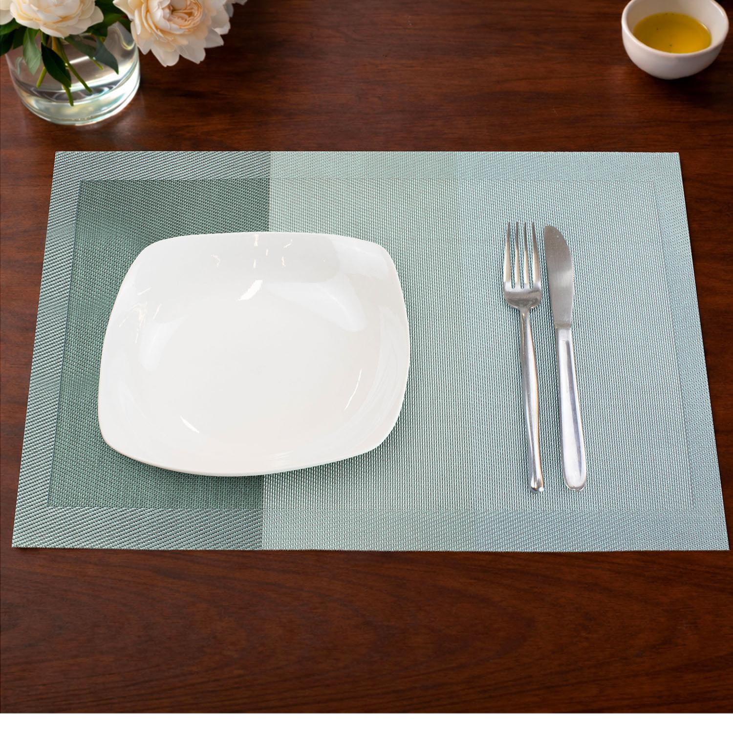 PACK 6 INDIVIDUALES DE MESA NAUTICA HOME 45X30CM DEGRADE VERDE - 1