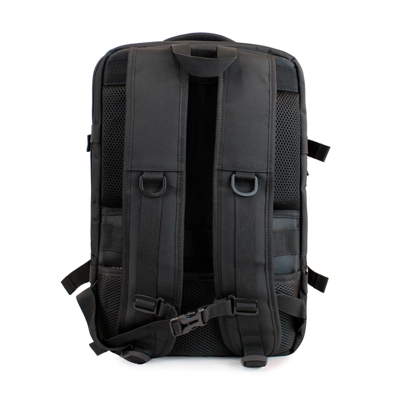 MOCHILA DE VIAJE VIRAL PLUS TIPO MALETA CON USB SWISS BAG NEGRA - 8