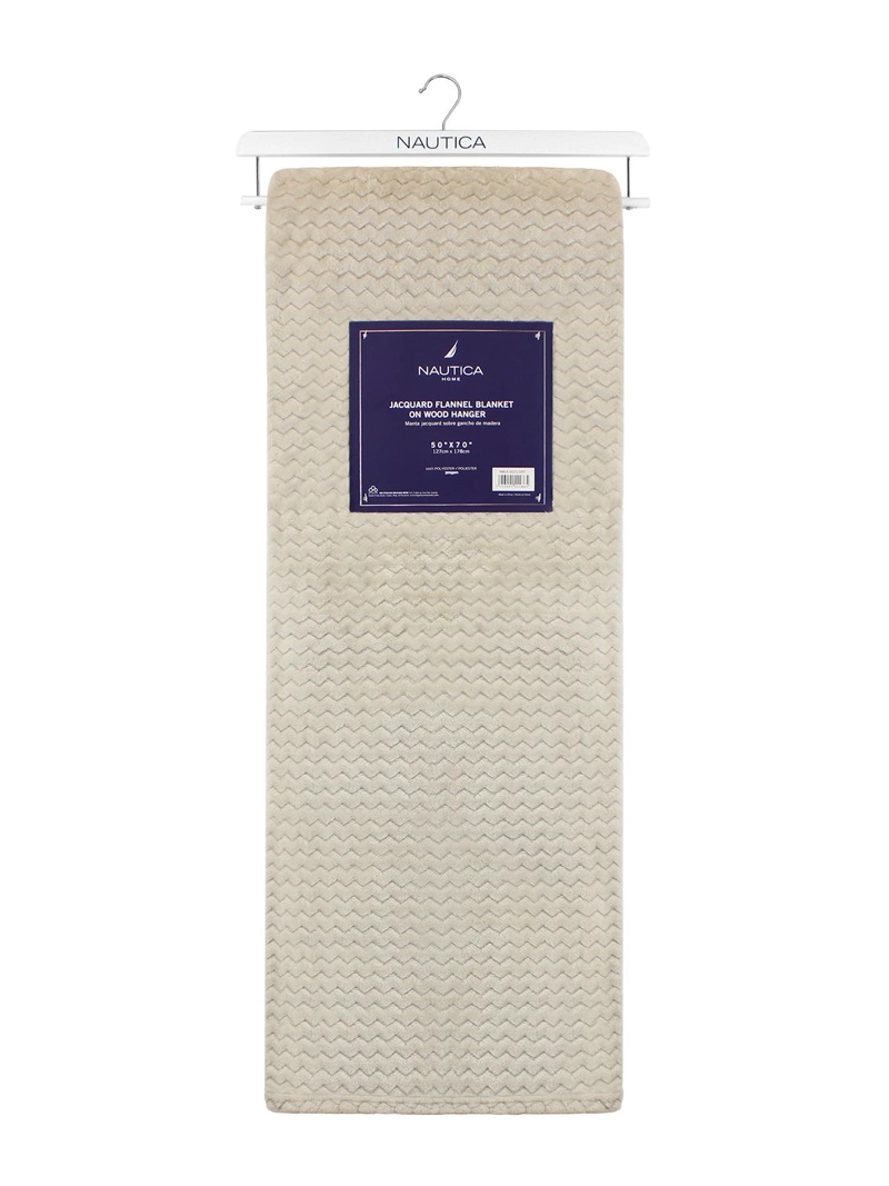 MANTA DE CAMA NAUTICA HOME JACQUARD FRANELA SUAVE 127X178CM - 6