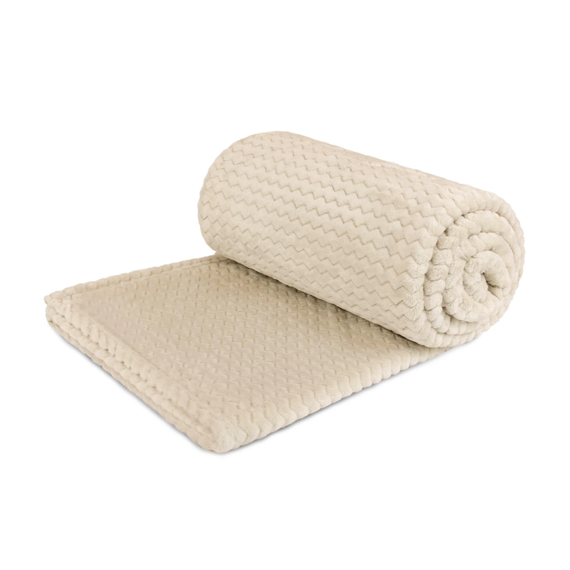 PACK 2 MANTAS DE CAMA NAUTICA HOME JACQUARD FRANELA SUAVE 127X178 CM - 5