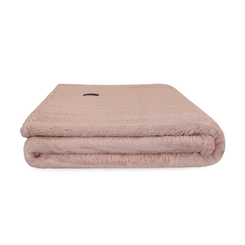 MANTA DE CAMA NAUTICA HOME JACQUARD FRANELA ULTRASUAVE 127X178CM ROSA - 4