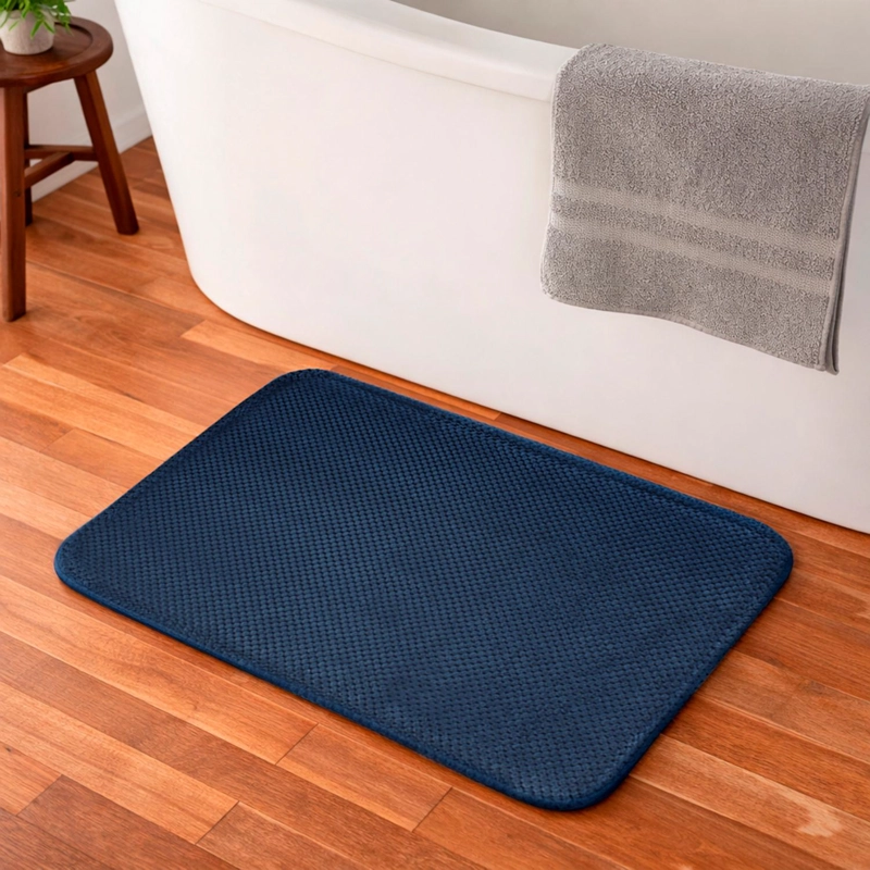 ALFOMBRA DE BAÑO NAUTICA HOME POPCORN 40X60CM AZUL - 1