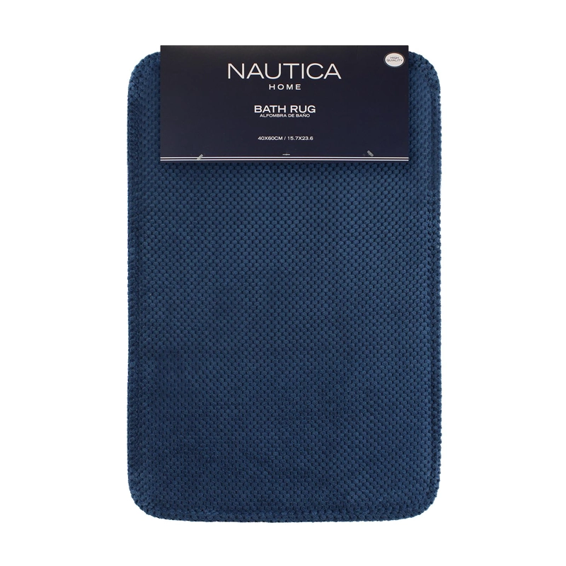 ALFOMBRA DE BAÑO NAUTICA HOME POPCORN 40X60CM AZUL - 4