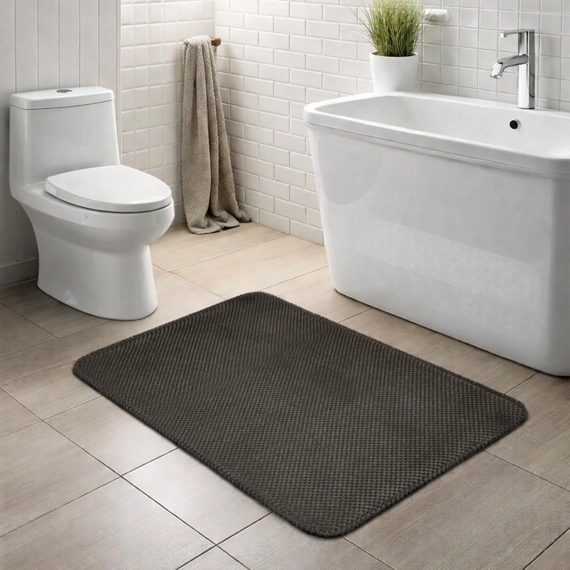 ALFOMBRA DE BAÑO NAUTICA HOME POPCORN 50X80CM CAFE - 1